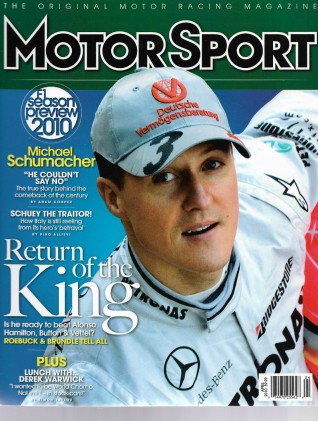 MOTOR SPORT 2010 APR - SCHUMACHER, A-M RAPIDE, Lt Wt DAYTONA, COBB